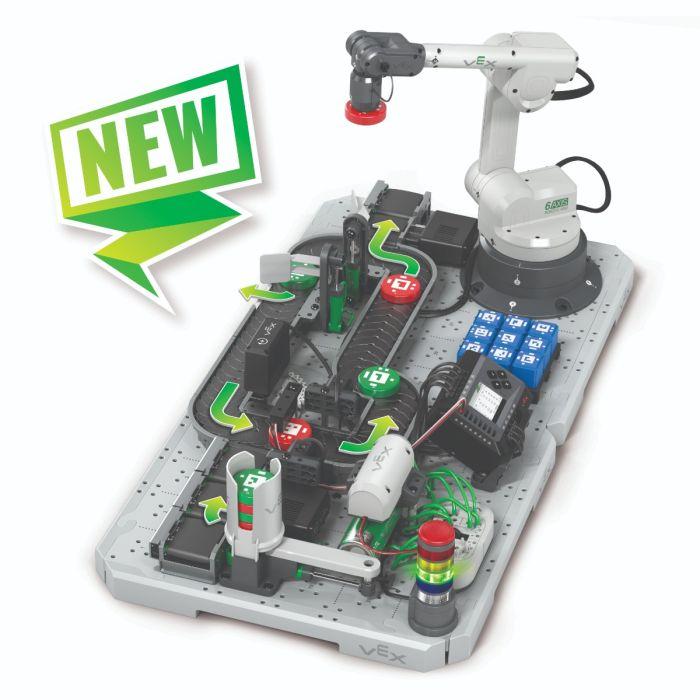 Brazo robótico, transportadores y componentes del VEX CTE Workcell