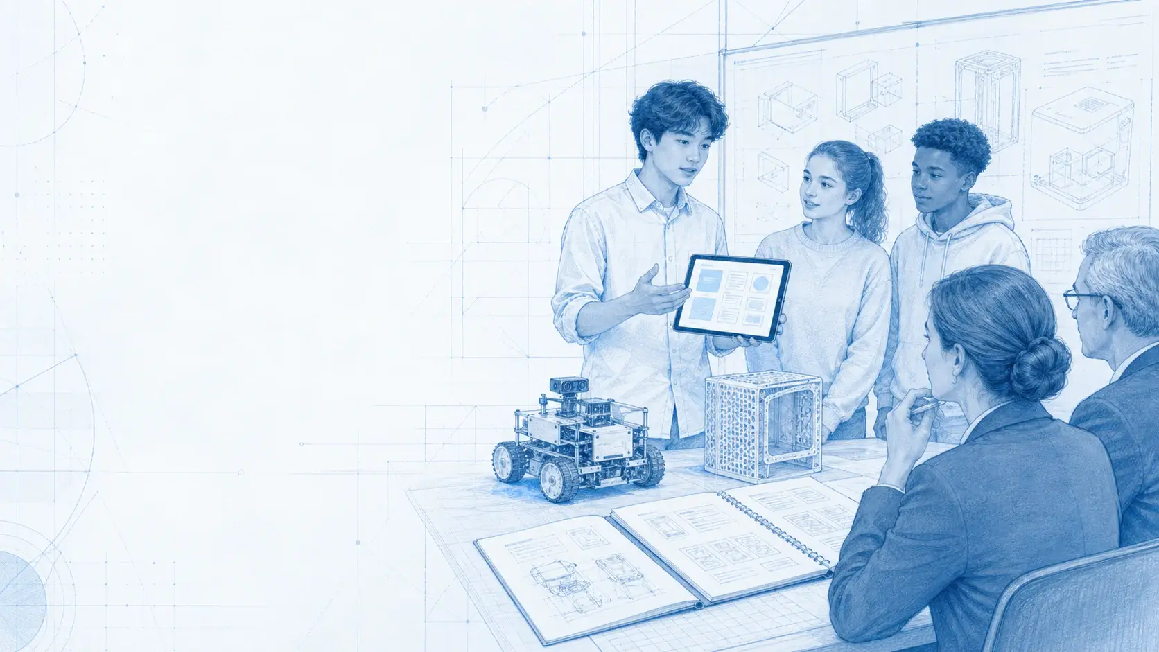 Un equipo presenta y valida un robot, una aplicación y un prototipo final